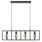 Preview: Lucide SUUS Pendelleuchte 4x E27 drehbar Schwarz 00427/04/30