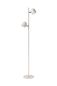 Preview: Lucide SKANSKA LED Stehleuchte 2x 2x 5W dimmbar 360° drehbar Weiß 03703/10/31