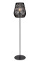 Preview: Lucide NERIDA Stehleuchte E27 Schwarz IP44 03845/81/30