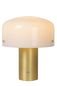 Preview: Lucide TIMON Tischlampe E27 3-Stufen-Dimmer Mattes Gold, Messing, Opal 05539/01/02