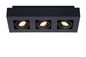 Preview: Lucide XIRAX LED Deckenleuchte 3x GU10 Dim-to-warm 3x 5W dimmbar 360° drehbar Schwarz 95Ra 09119/16/30