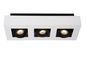 Preview: Lucide XIRAX LED Deckenleuchte 3x GU10 Dim-to-warm 3x 5W dimmbar 360° drehbar Weiß, Schwarz 95Ra 09119/16/31