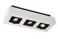 Preview: Lucide XIRAX LED Deckenleuchte 3x GU10 Dim-to-warm 3x 5W dimmbar 360° drehbar Weiß, Schwarz 95Ra 09119/16/31