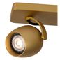 Preview: Lucide PRESTON LED Deckenleuchte 2x GU10 Dim-to-warm 2x 5W dimmbar 360° drehbar Mattes Gold, Messing, Schwarz 95Ra 09927/10/02