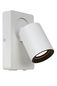 Preview: Lucide NIGEL LED Wandleuchte GU10 USB Aufladung 5W dimmbar 360° drehbar Weiß 95Ra 09929/06/31