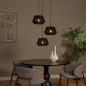 Preview: Lucide JESSICA Pendelleuchte 3x E27 Schwarz 10421/13/30