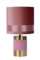 Preview: Lucide EXTRAVAGANZA FRIZZLE Tischlampe E14 Rosa, Mattes Gold, Messing 10500/81/66