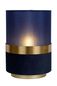 Preview: Lucide EXTRAVAGANZA TUSSE Tischlampe E14 Blau, Mattes Gold, Messing 10508/01/35