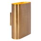 Preview: Lucide OVALIS Wandleuchte 2x E14 Mattes Gold, Messing 12219/02/02