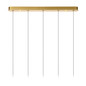 Preview: Lucide KLIGANDE LED Pendelleuchten 5-fach 7,8W dimmbar Warmweiss Modern Mattgold 70-150cm 13496/35/02