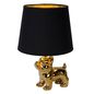 Preview: Lucide EXTRAVAGANZA SIR WINSTON Tischlampe E14 Gold, Schwarz 13533/81/10