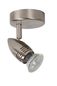 Mobile Preview: Lucide CARO-LED LED Deckenleuchte GU10 5W 360° drehbar Chrom Matt 13955/05/12