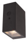 Preview: Lucide BOLTON LED Wandleuchte 1W dimmbar IP54 Steuerbare Lichtfarbe Modern Schwarz 15814/01/30