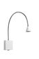 Preview: Lucide BUDDY LED Wandleuchte 4W mit flexiblem Lesearm Weiß, Chrom 18293/03/31