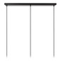 Preview: Lucide ALMELO E27 Pendelleuchten 3-fach Modern Schwarz 60-150cm 21434/03/30