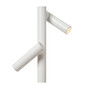 Preview: Lucide ANTRIM LED Stehlampe Mit Leselampe 2-fach 2,2W dimmbar IP54 Warmweiss Modern Weiß 27703/04/31