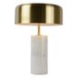 Preview: Lucide MIRASOL Tischlampe 3x G9 Weiß, Mattes Gold, Messing 34540/03/31