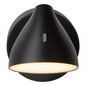 Preview: Lucide MILNE LED Wandleuchte 8W dimmbar Warmweiss Modern Schwarz 44216/08/30