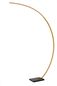 Preview: Lucide CURVE LED Stehleuchte 15W dimmbar Mattes Gold, Messing, Schwarz 44700/11/02