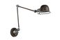Preview: Lucide HONORE Wandleuchte E14 360° drehbar Rostfarbe, Grau 45252/11/97