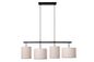Preview: Lucide MAYA Pendelleuchte 4x E27 Beige, Schwarz 45409/04/38