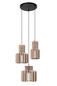 Preview: Lucide ROLLO E27 Pendelleuchten 3-fach Modern Taupe 70-150cm 45491/13/41