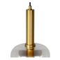 Preview: Lucide JOANET Pendelleuchte E27 Rauchfarbe Grau, Mattes Gold, Messing 45494/01/65