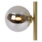 Preview: Lucide TYCHO Tischlampe 2x G9 Mattes Gold, Messing, Rauchfarbe Grau 45574/02/02