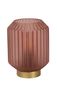 Preview: Lucide SUENO Tischlampe E14 Rosa, Mattes Gold, Messing 45595/01/66