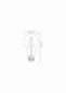 Mobile Preview: Lucide A60 LED Filament Lampe E27 5W dimmbar Transparent 49020/05/60