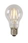 Preview: Lucide A60 Class B LED Filament Lampe E27 7W dimmbar Transparent 49085/07/60