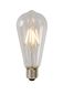 Preview: Lucide ST64 Class B LED Filament Lampe E27 7W dimmbar Transparent 49089/07/60