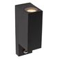 Preview: Lucide ZARO IR Wandleuchte 2x GU10 Schwarz Sensor IP65 69802/02/30