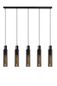 Preview: Lucide ORLANDO Pendelleuchte 5x E27 Rauchfarbe Grau, Schwarz 74404/05/65