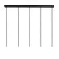 Preview: Lucide ORLANDO Pendelleuchte 5x E27 Rauchfarbe Grau, Schwarz 74404/05/65