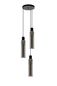 Preview: Lucide ORLANDO Pendelleuchte 3x E27 Rauchfarbe Grau, Schwarz 74404/13/65