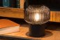 Preview: Lucide JANY Tischlampe E14 Schwarz, Rauchfarbe Grau 78595/01/30