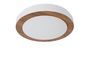 Preview: Lucide DIMY LED Deckenleuchte 3-Stufen-Dimmer 12W dimmbar Holz, Opal 79179/12/70