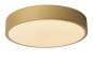 Preview: Lucide UNAR LED Deckenleuchte 3-Stufen-Dimmer 18W dimmbar Mattes Gold, Messing, Opal 79185/30/02