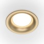 Preview: Maytoni Slim Downlight, Einbauleuchte GU10 Matt-Gold Ø8,5mm