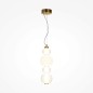 Preview: Maytoni Collar LED Pendelleuchte, Hängeleuchte 17W Gold-Farbe Warmweiss
