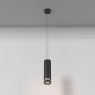 Preview: Maytoni Orlo LED Pendelleuchte, Hängeleuchte 12W 120cm Schwarz 90Ra Neutralweiss