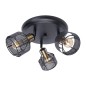 Preview: Näve E14 Spotleuchte FORO Ø41cm schwarz 1387522