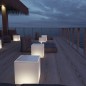 Preview: NewGarden BORA MARBLE LED Gartentisch beleuchtet RGB + Fernbedienung E27 Innen & Außen IP65