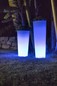 Preview: NewGarden FICUS 60 LED Solar Pflanzkübel, Blumentopf beleuchtet + RGB, Akku + Controller ø29x59cm IP65