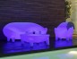 Preview: NewGarden JAMAICA LED Gartensofa, Couch wetterfest Solar + RGB, Akku, Fernbedienung Innen & Außen IP65