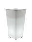 Preview: NewGarden MELISA 50 LED beleuchteter Außen-Blumenübertopf, Pflanzkübel hoch + eckig E27 50x50x110cm IP65