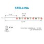 Preview: NewGarden STELLINA LED Lichterkette Stern-Design 10x für Steckdose Innen & Außen IP44