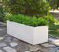 Preview: Newgarden JARA 100 Pflanzkübel XXL groß eckig 100x35x32cm weiss 52L außen