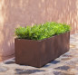 Preview: Newgarden JARA 100 Pflanzentopf XXL groß eckig 100x40x36cm bronze 61L outdoor